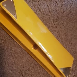 Stuart Weitzman Triumph Yellow Clutch